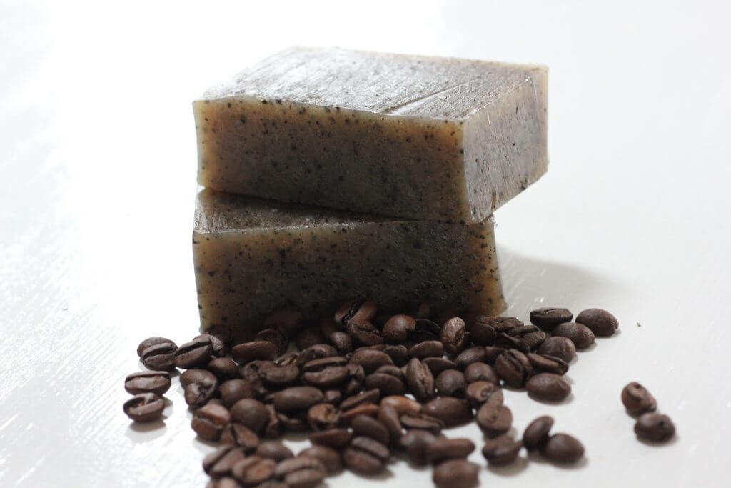 coffee grounds used as a body scrub
