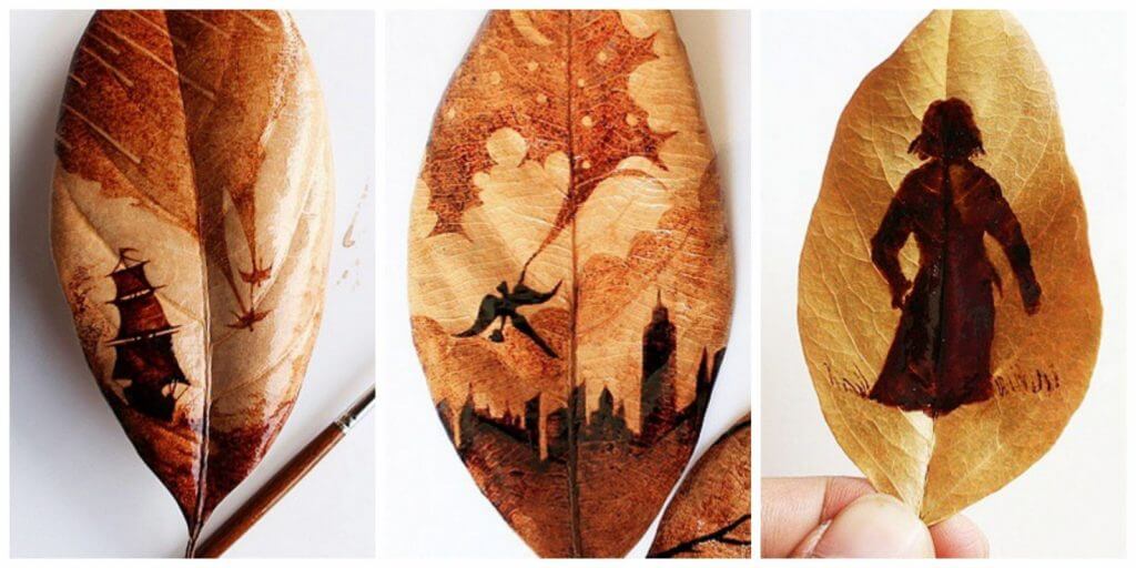 coffee used as paint