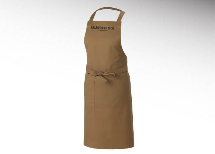 branded barista apron