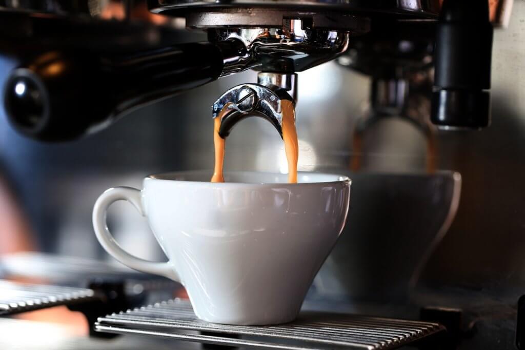 Barista Espresso coffee, traditional coffee machine