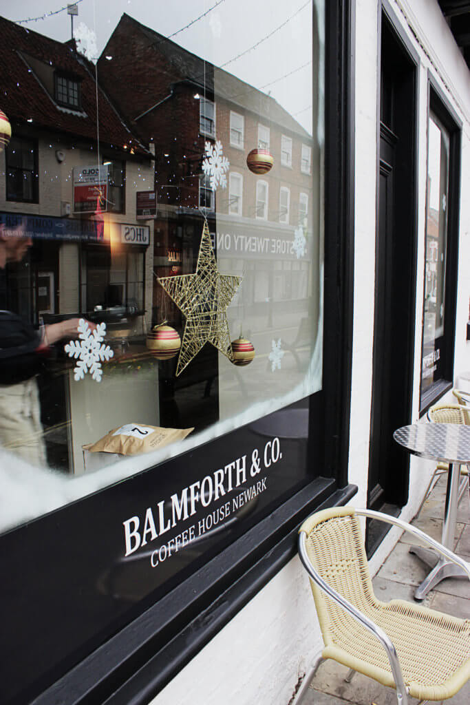 Balmforth and Co Coffee Shop  Newark Window