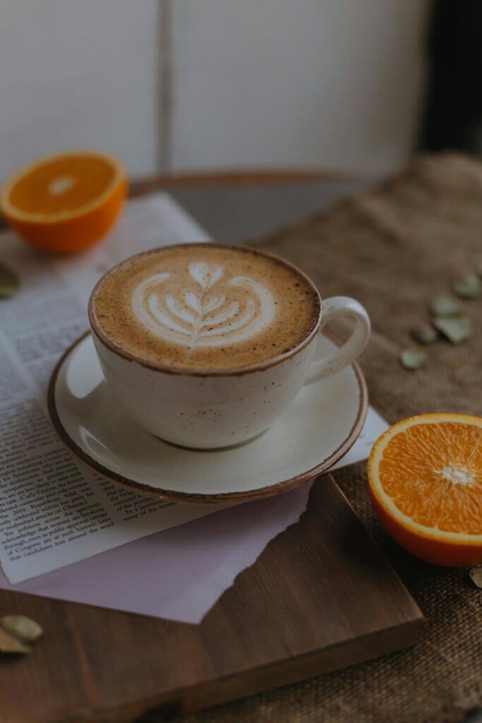 Caramel orange coffee citrus
