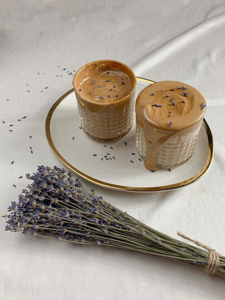 Lavender Ice Coffee